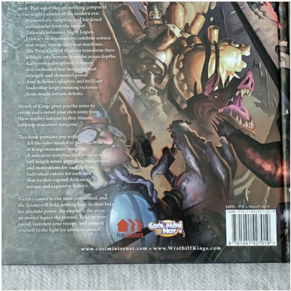 Wrath of Kings Hardcover Rulebook - Picture 2 of 7